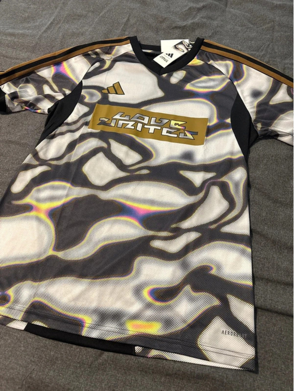 EUC Men's Adidas Tiro Pride All Over Print Jersey IW3955 Medium